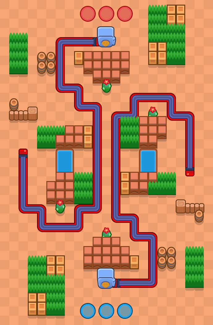 Ładunek powrotny Brawl Stars map