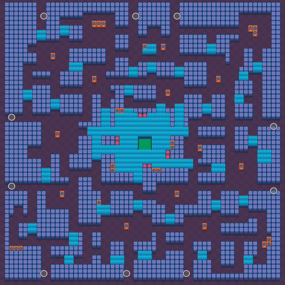Wzburzona pieczara Brawl Stars map