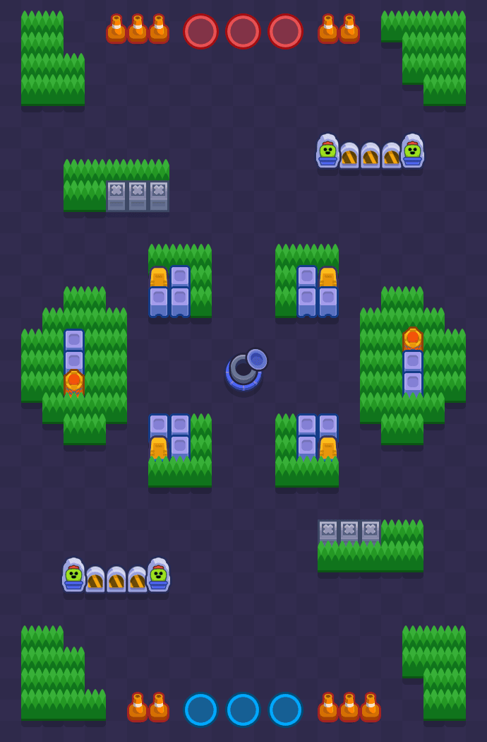 Crystal Arcade Brawl Stars map