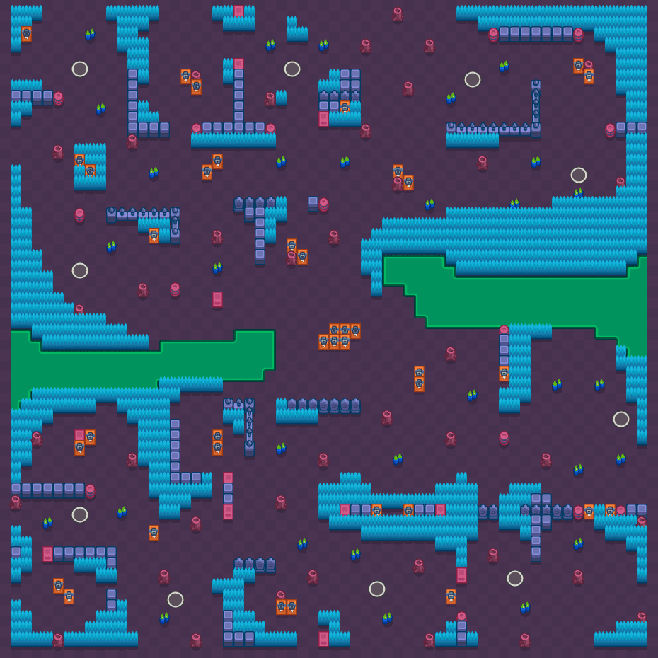Mroczny przesmyk Brawl Stars map