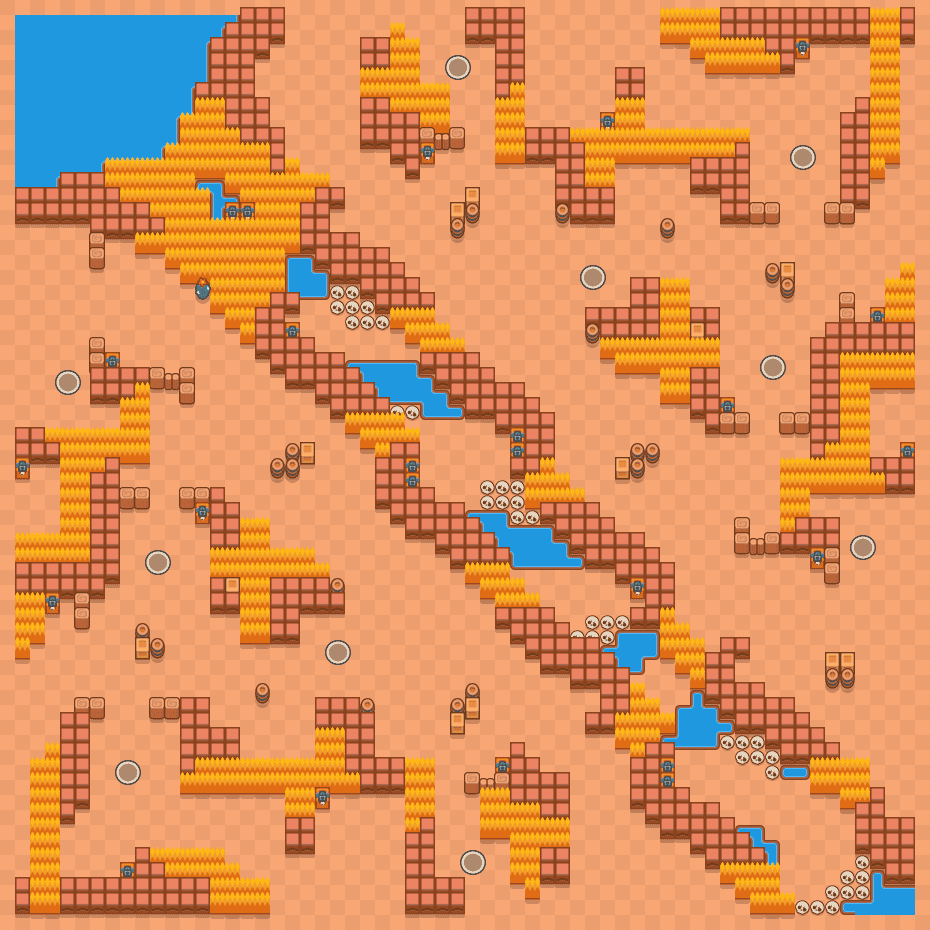 Kurumuş Nehir Brawl Stars map