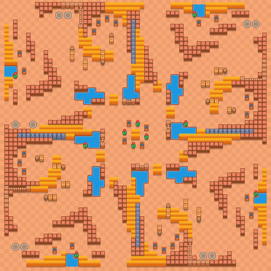 Ostateczna czwórka Brawl Stars map