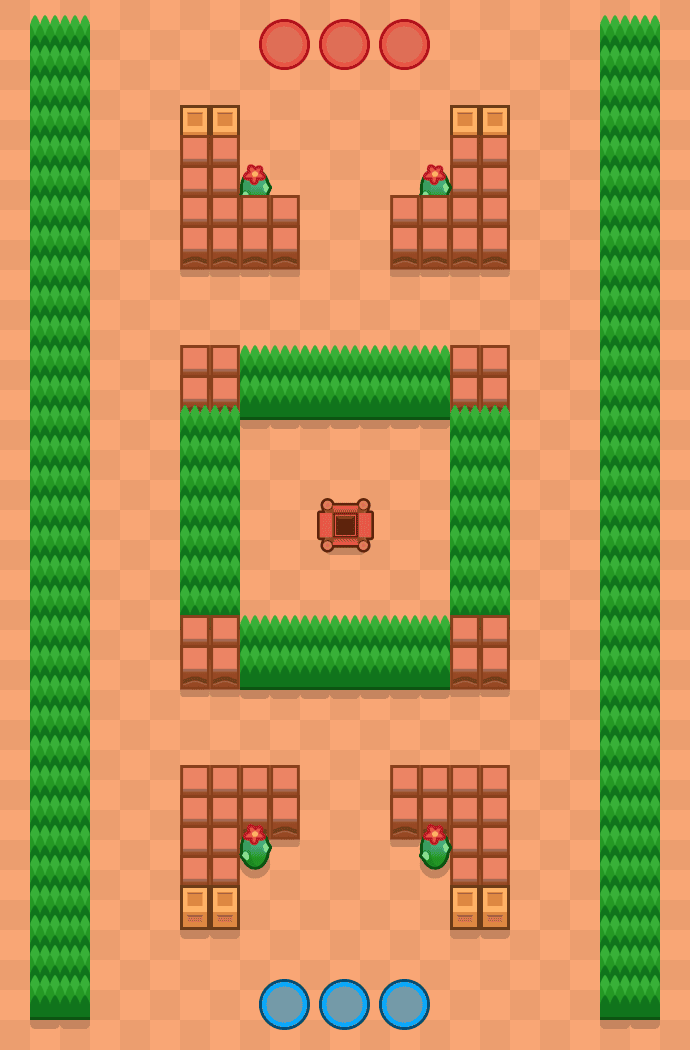 Polana w lesie Brawl Stars map