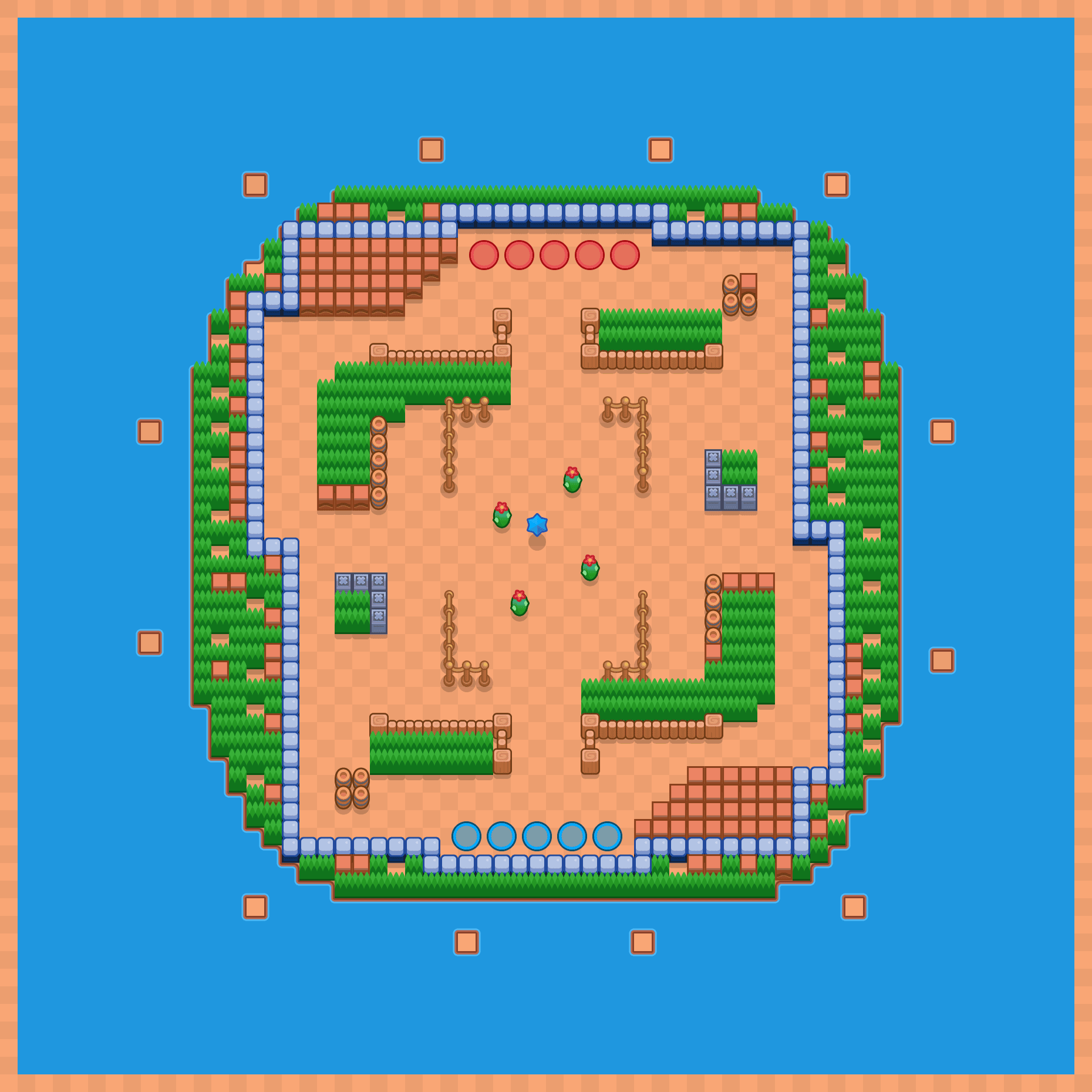 Icy ice park Brawl Stars map