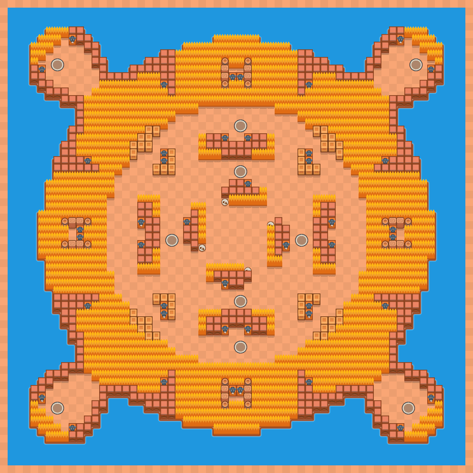 Wyspiarska inwazja Brawl Stars map