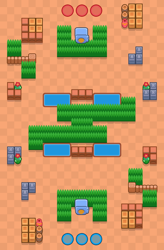 Kaboom Canyon Brawl Stars map