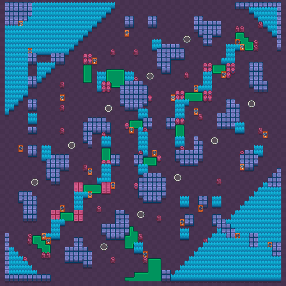 Liliowy zagajnik Brawl Stars map
