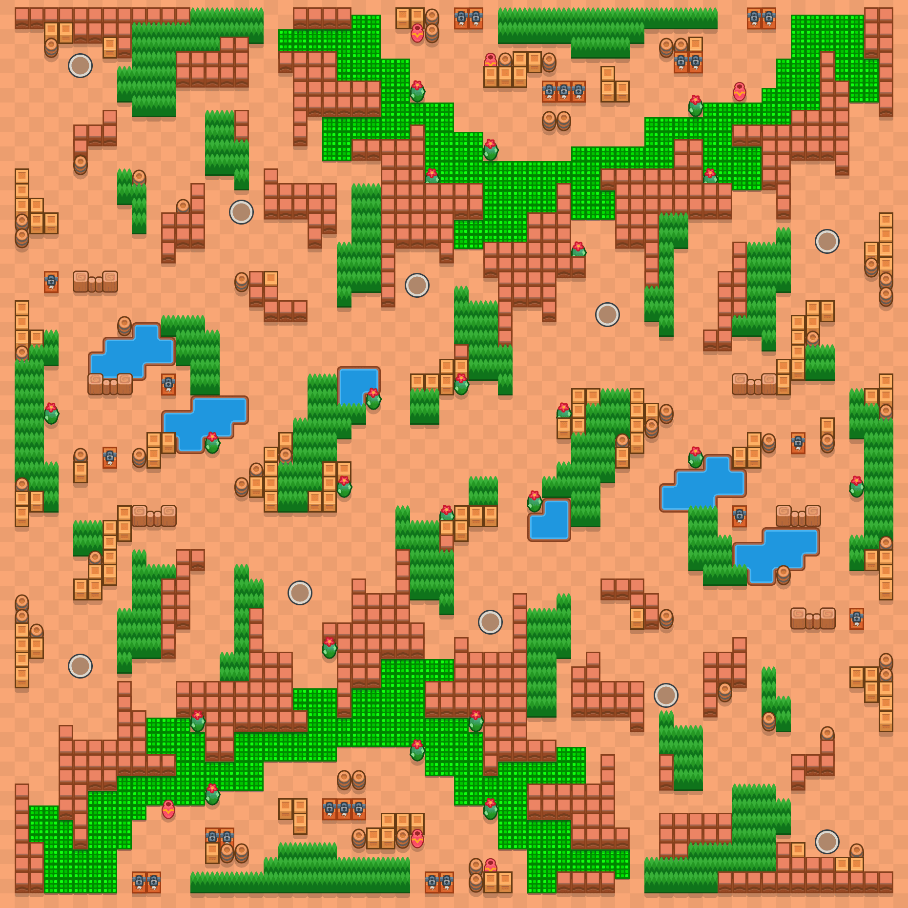 Dibine Kadar Erimiş Brawl Stars map
