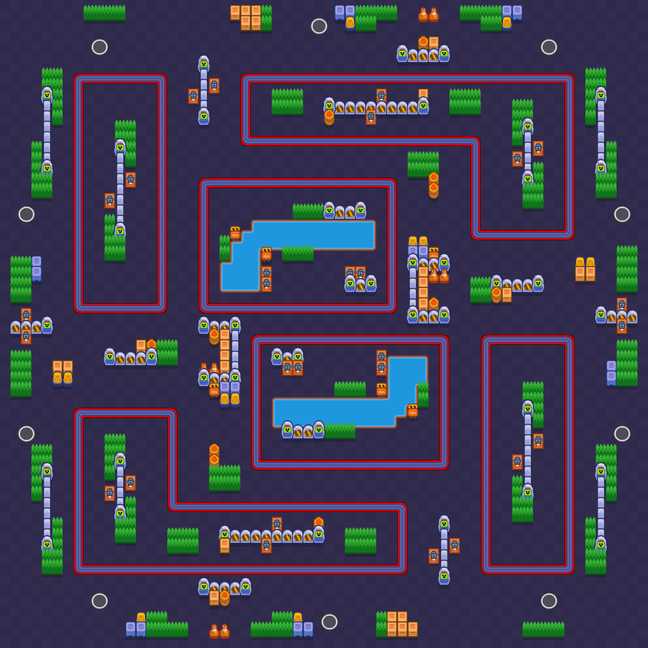 Park północny Brawl Stars map