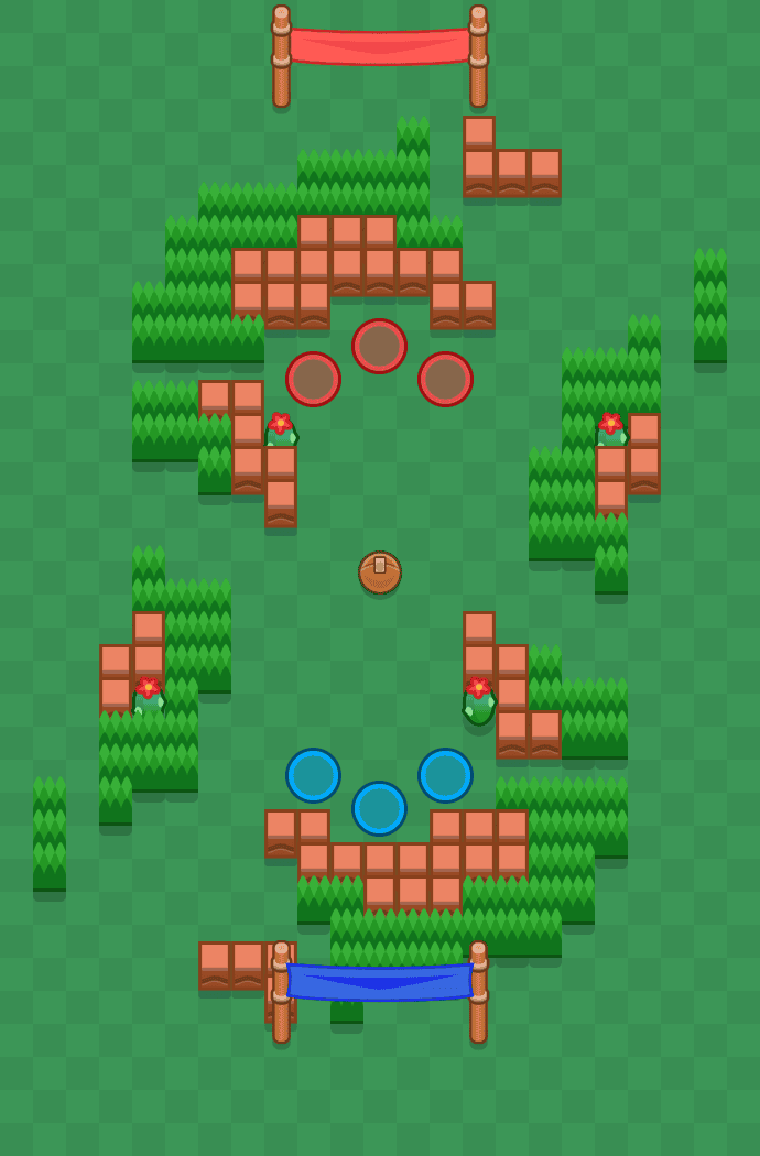 Pułapka na spalonym Brawl Stars map