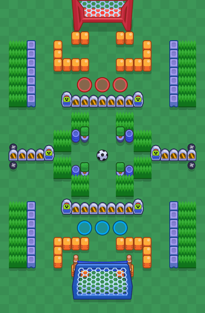 Penalty Kick Brawl Stars map