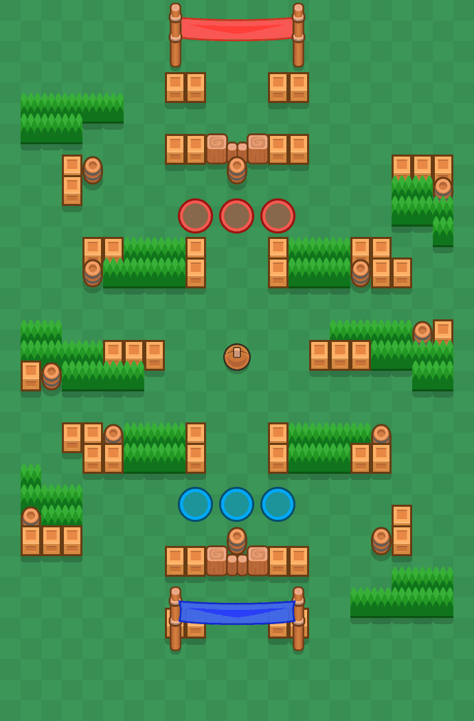 Güçlü Atış Brawl Stars map