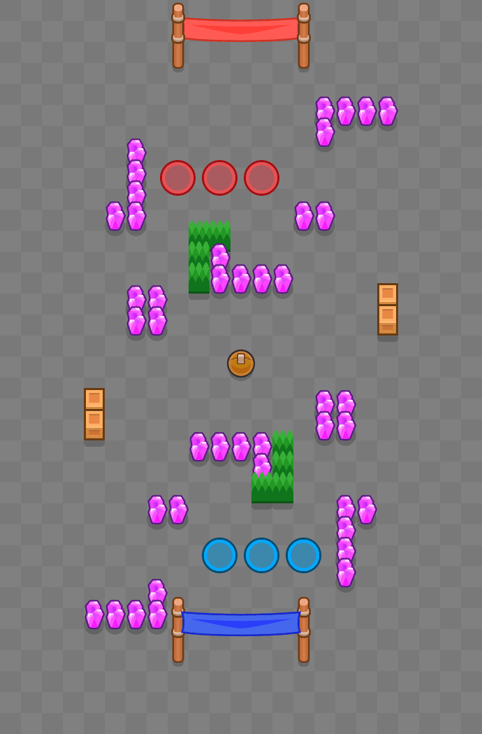 Groźny ocean Brawl Stars map