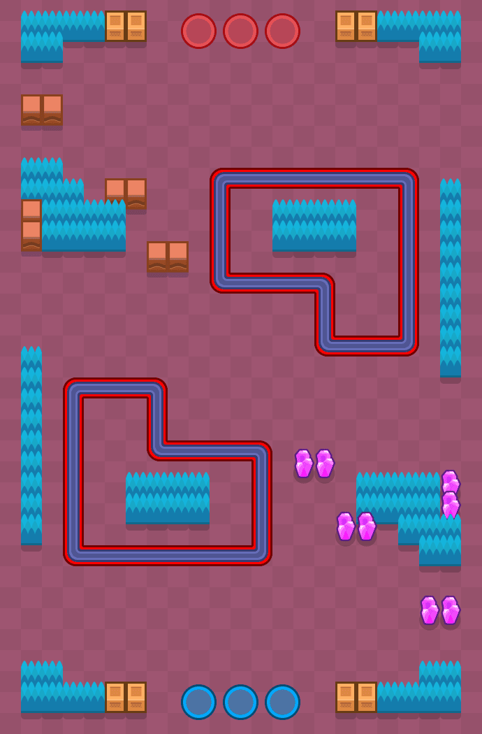 Napad kolejowy Brawl Stars map