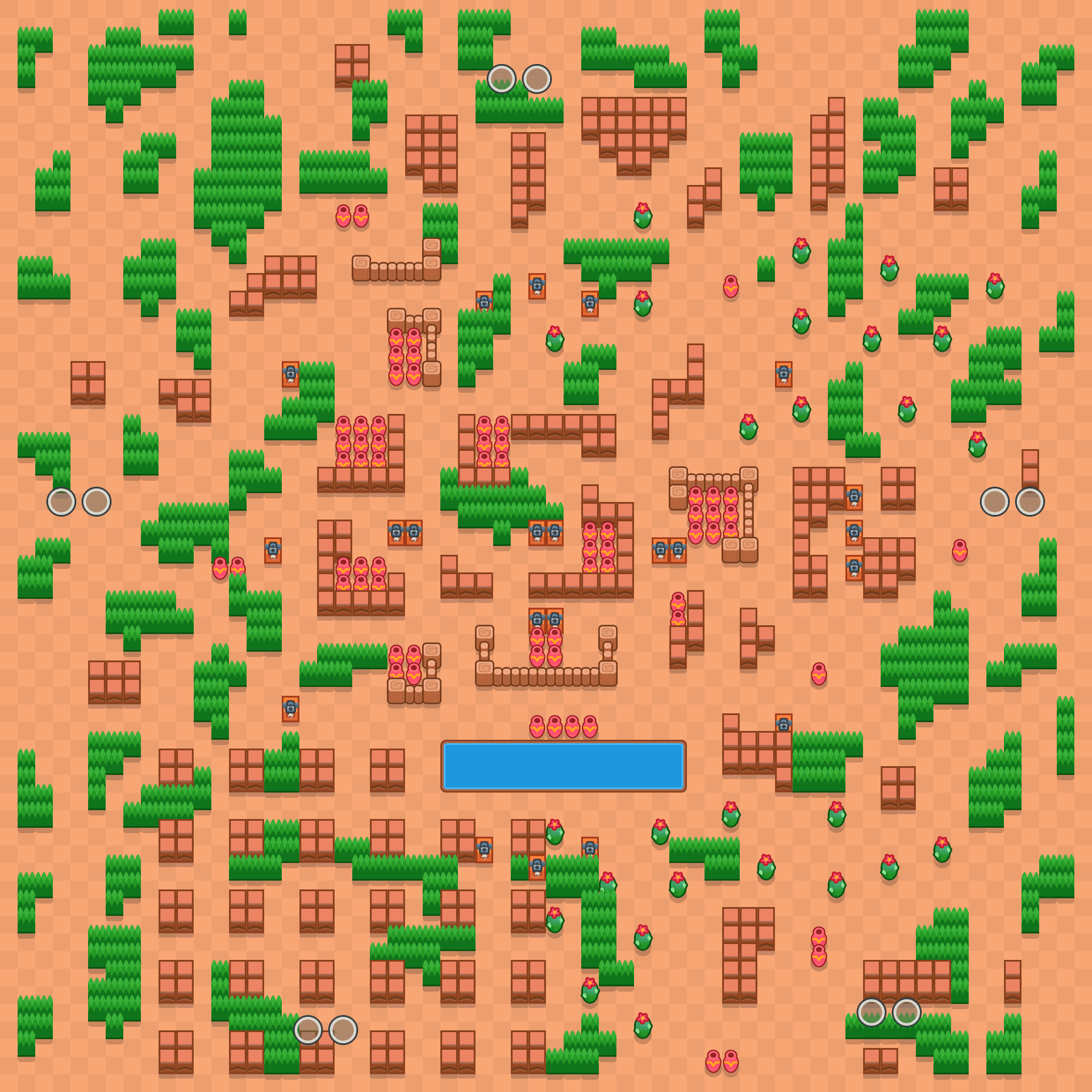 Potok czaszek Brawl Stars map