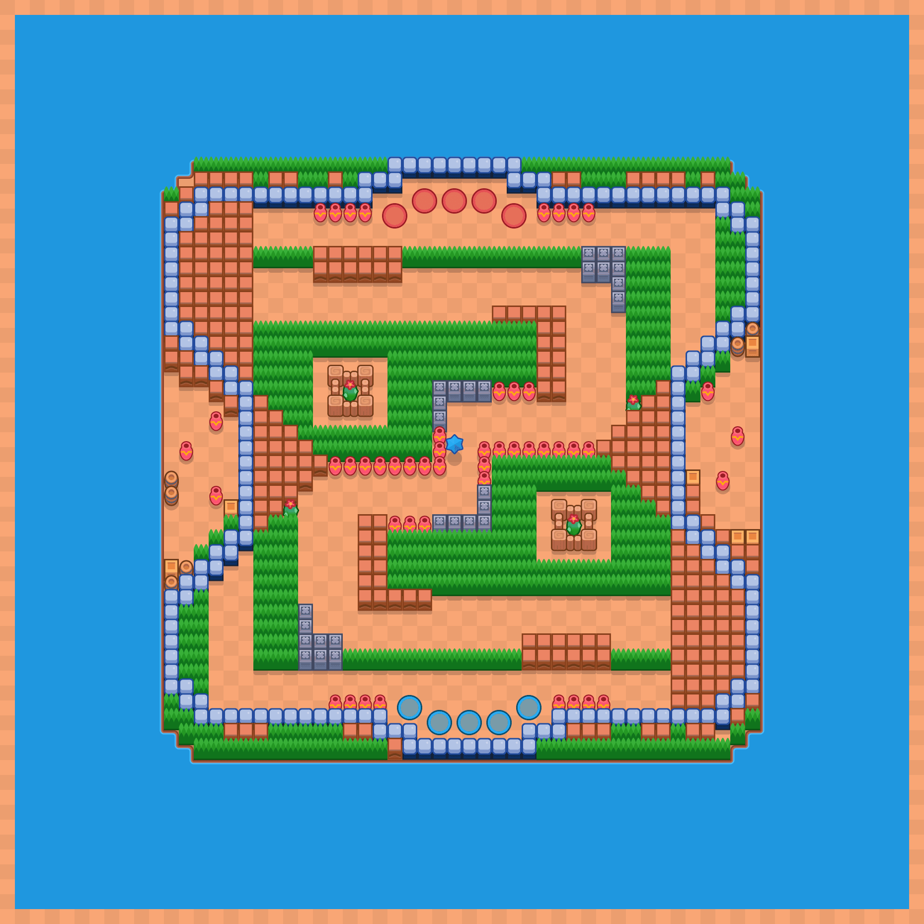 Slippery road Brawl Stars map