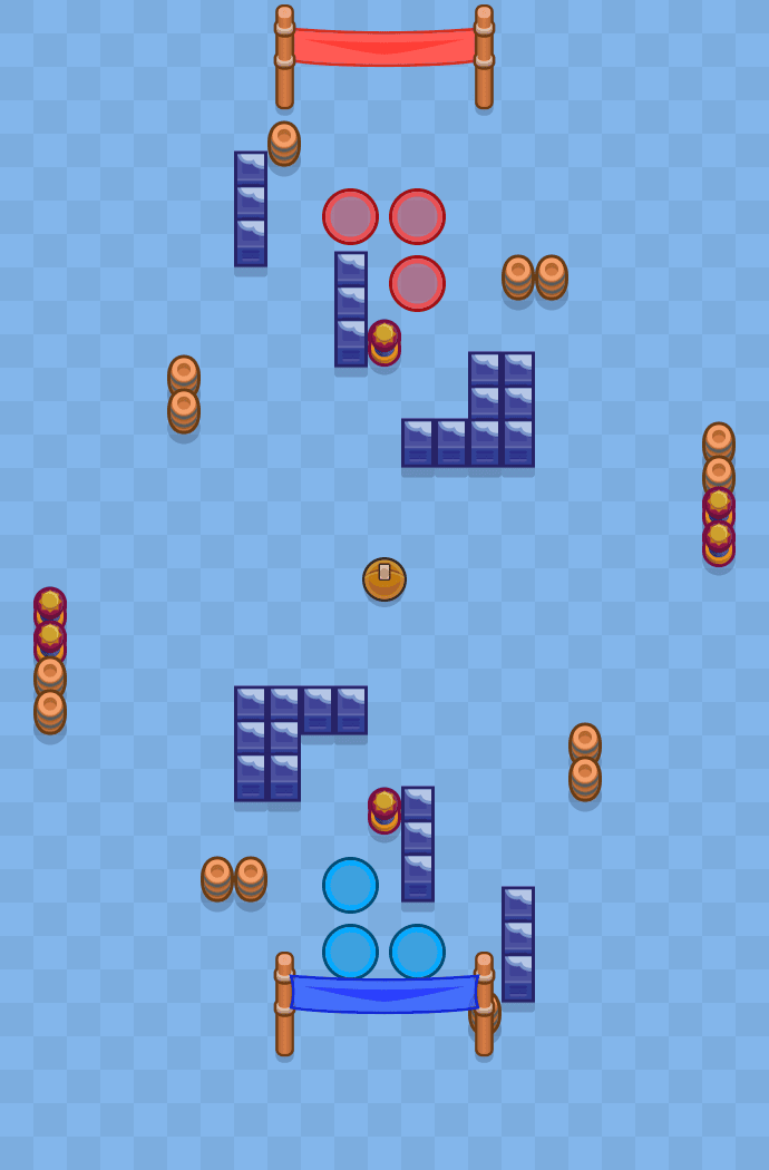 Śliskie starcie Brawl Stars map