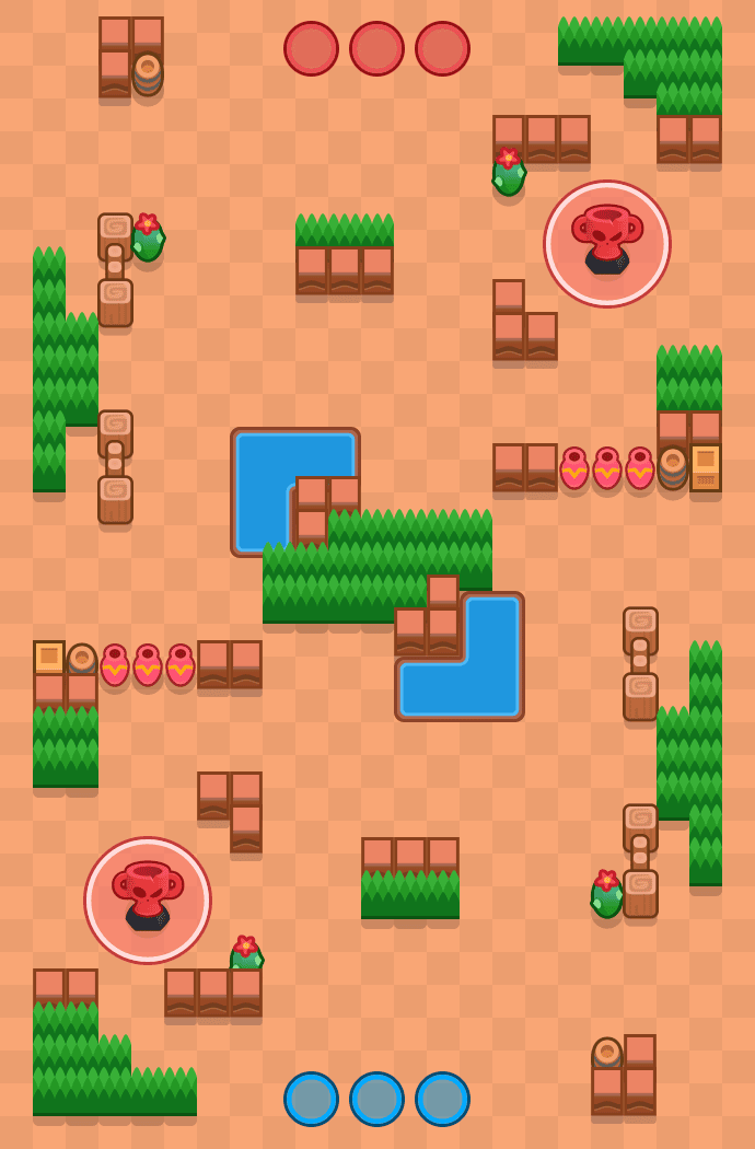 Cienkie ściany Brawl Stars map