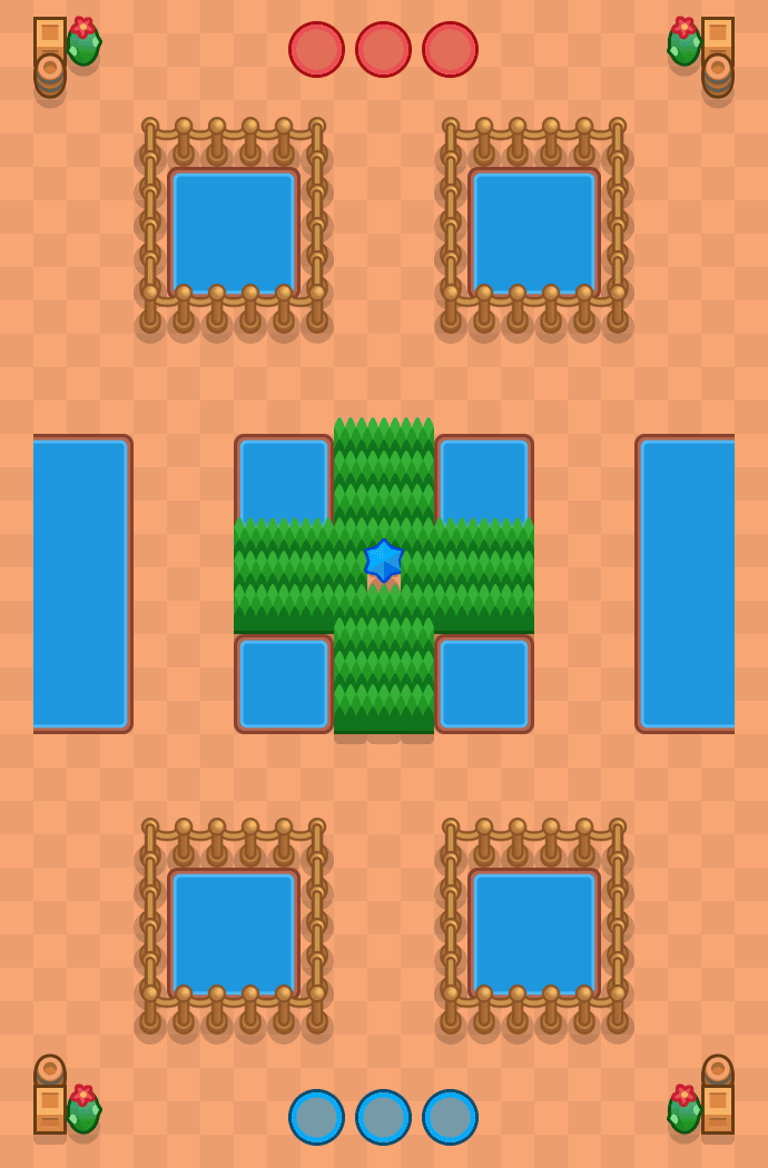 Małe wyspy Brawl Stars map