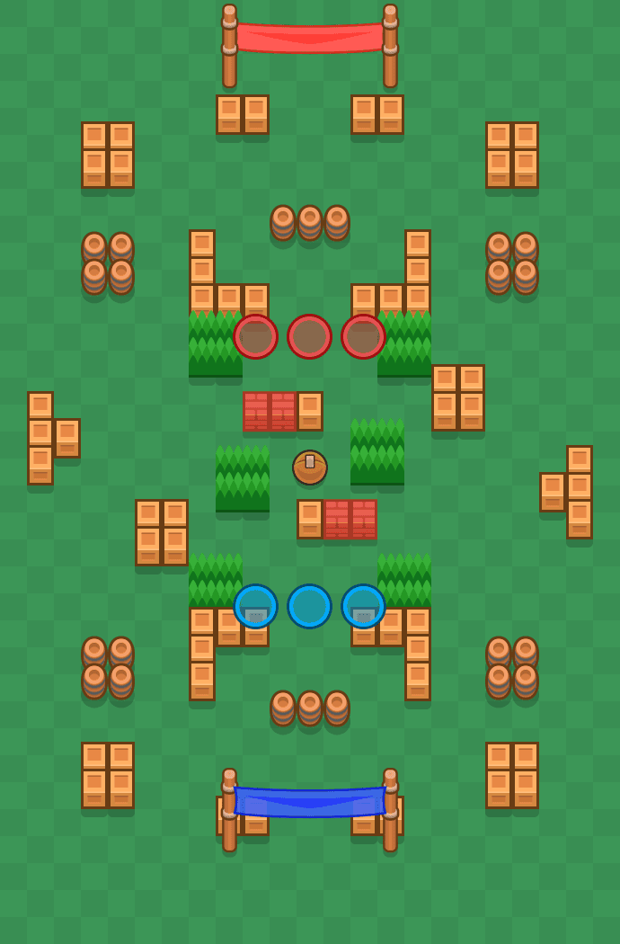 Triple Dribble Brawl Stars map