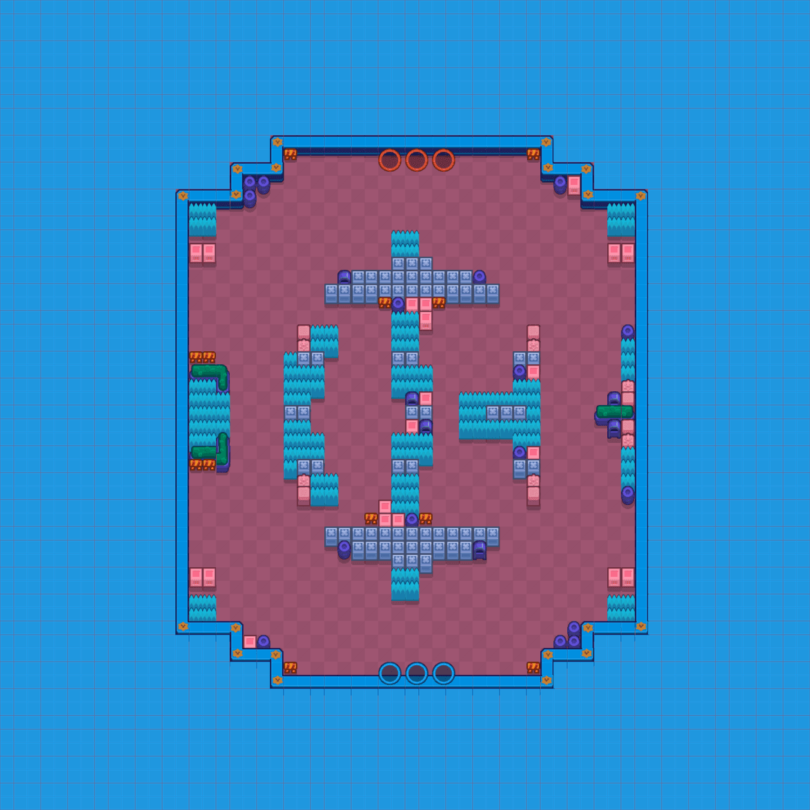 Kolmoisuhka Brawl Stars map