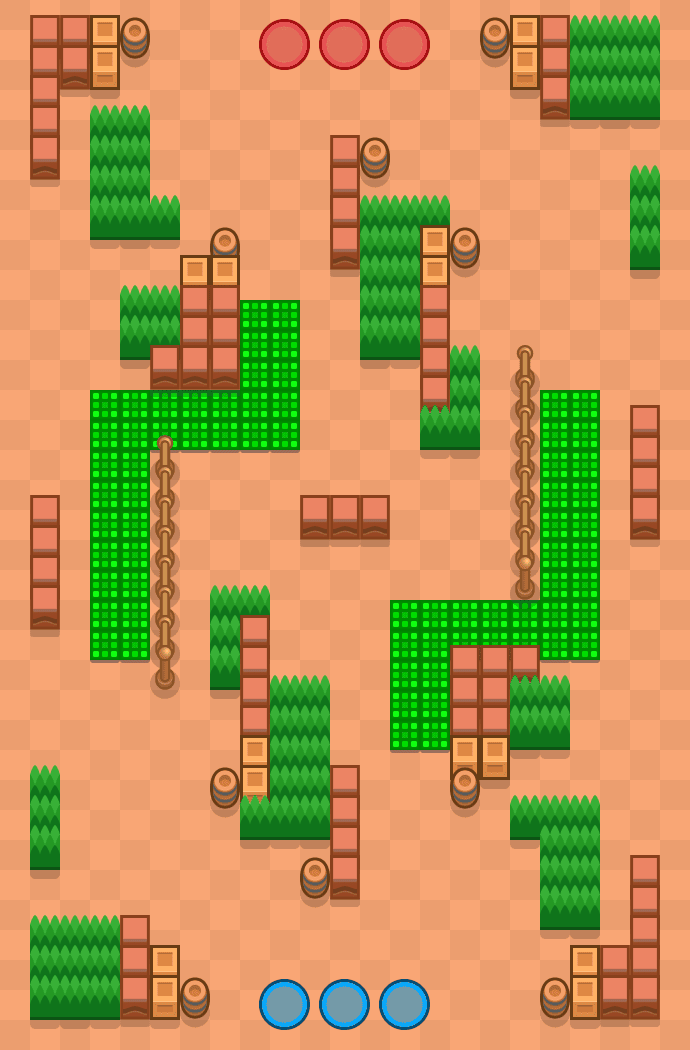 WALKING ON HOT SAND Brawl Stars map