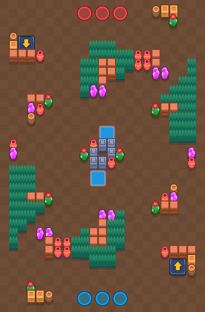 Ancient Treasure Brawl Stars map