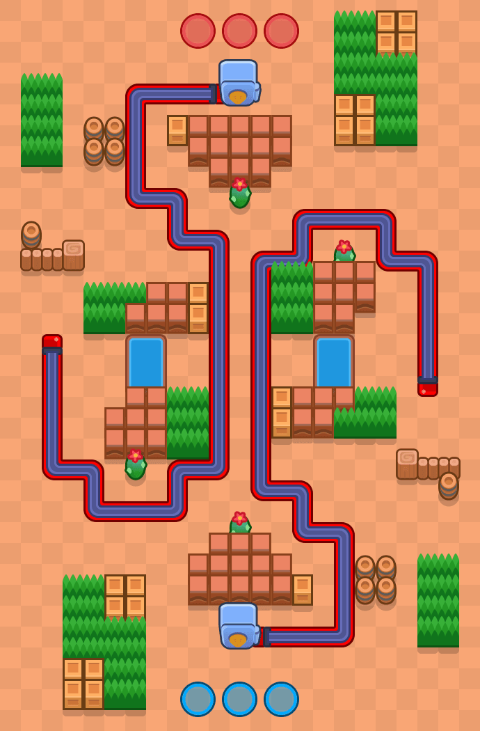 Backhaul Brawl Stars map
