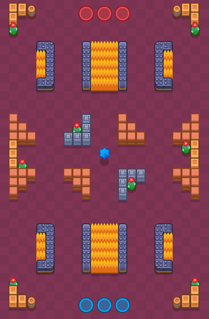 Belle's Rock Brawl Stars map