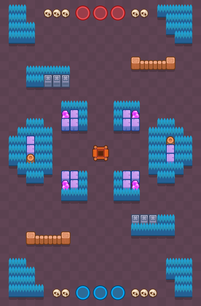 Kristallipelihalli Brawl Stars map