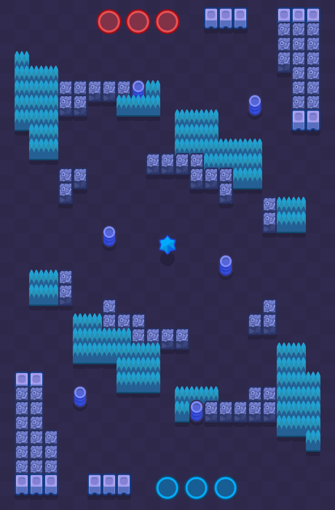 Kaksikerroksinen Brawl Stars map