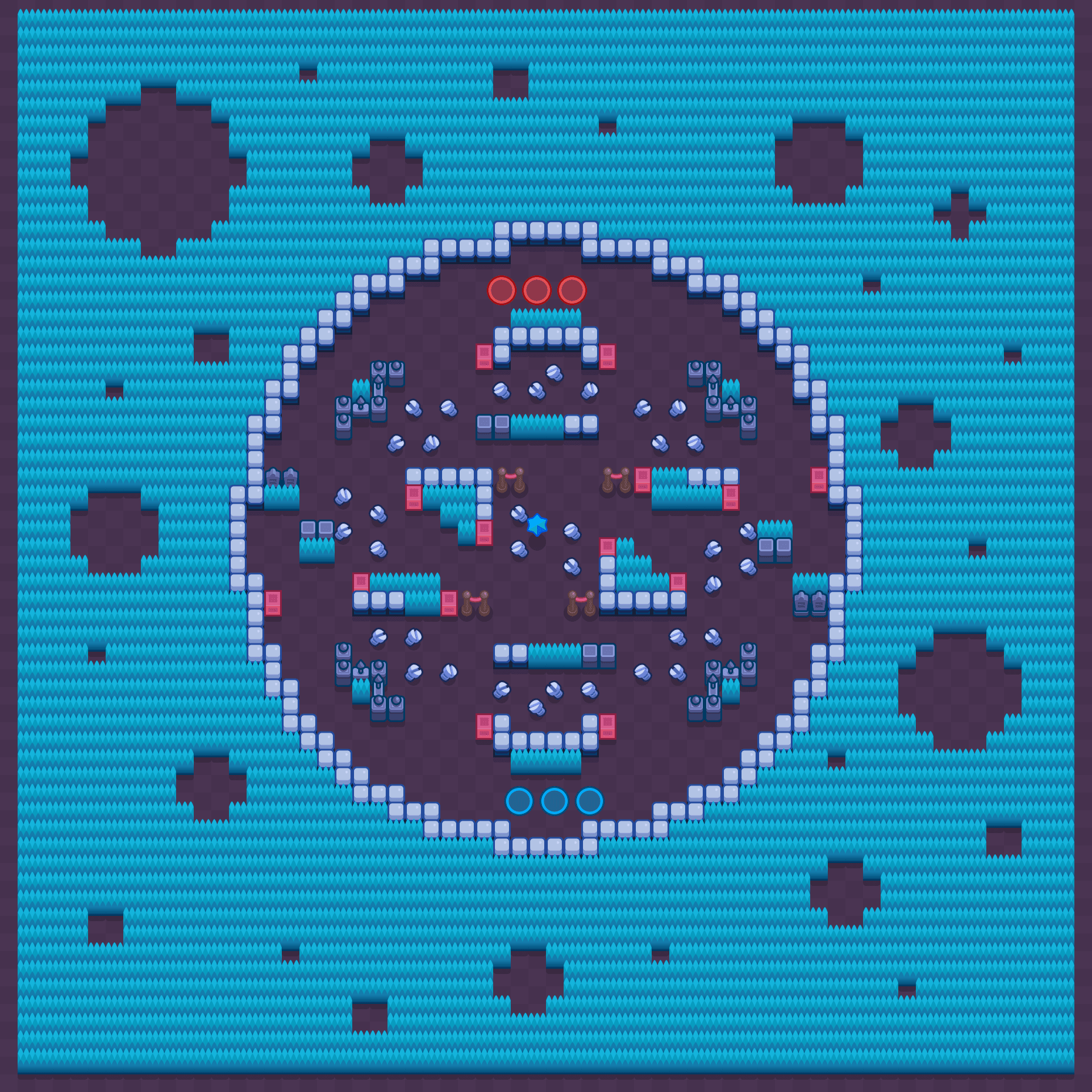 Dragonroll Reef Brawl Stars map