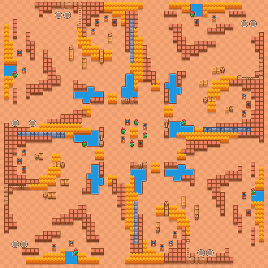 Kärkinelikko Brawl Stars map