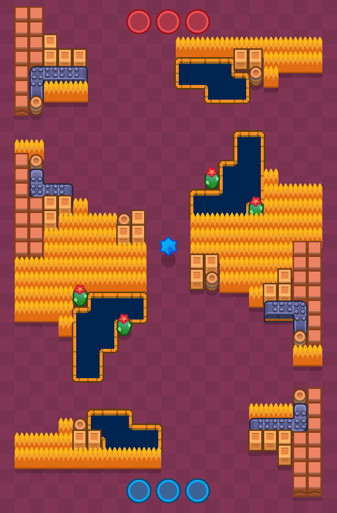 Neljä tasoa Brawl Stars map
