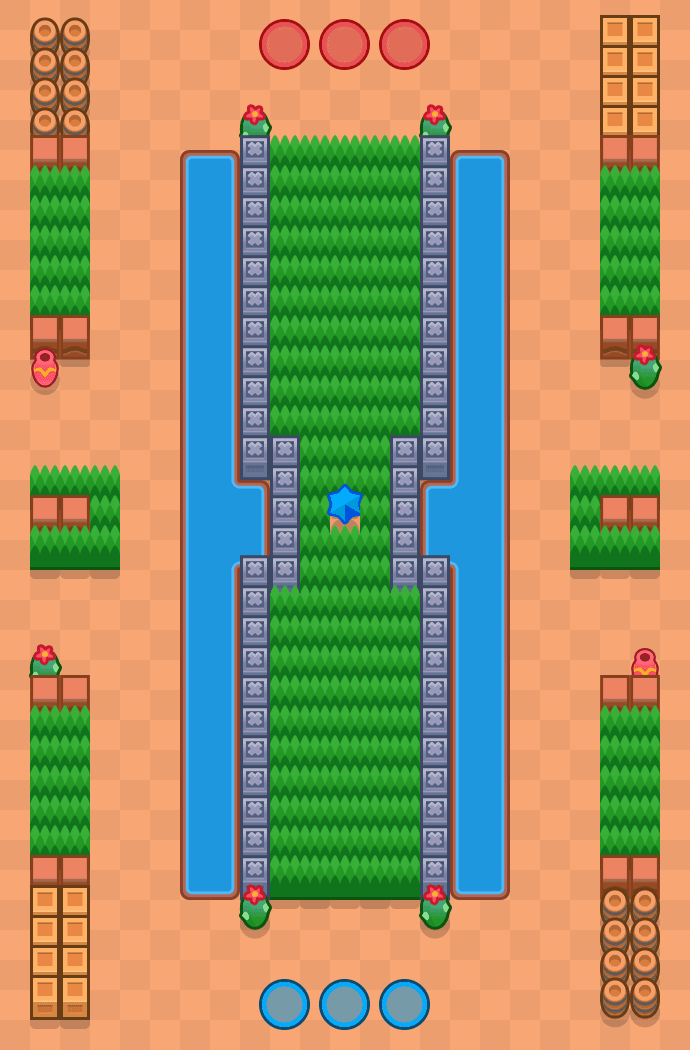 Chemin solide Brawl Stars map