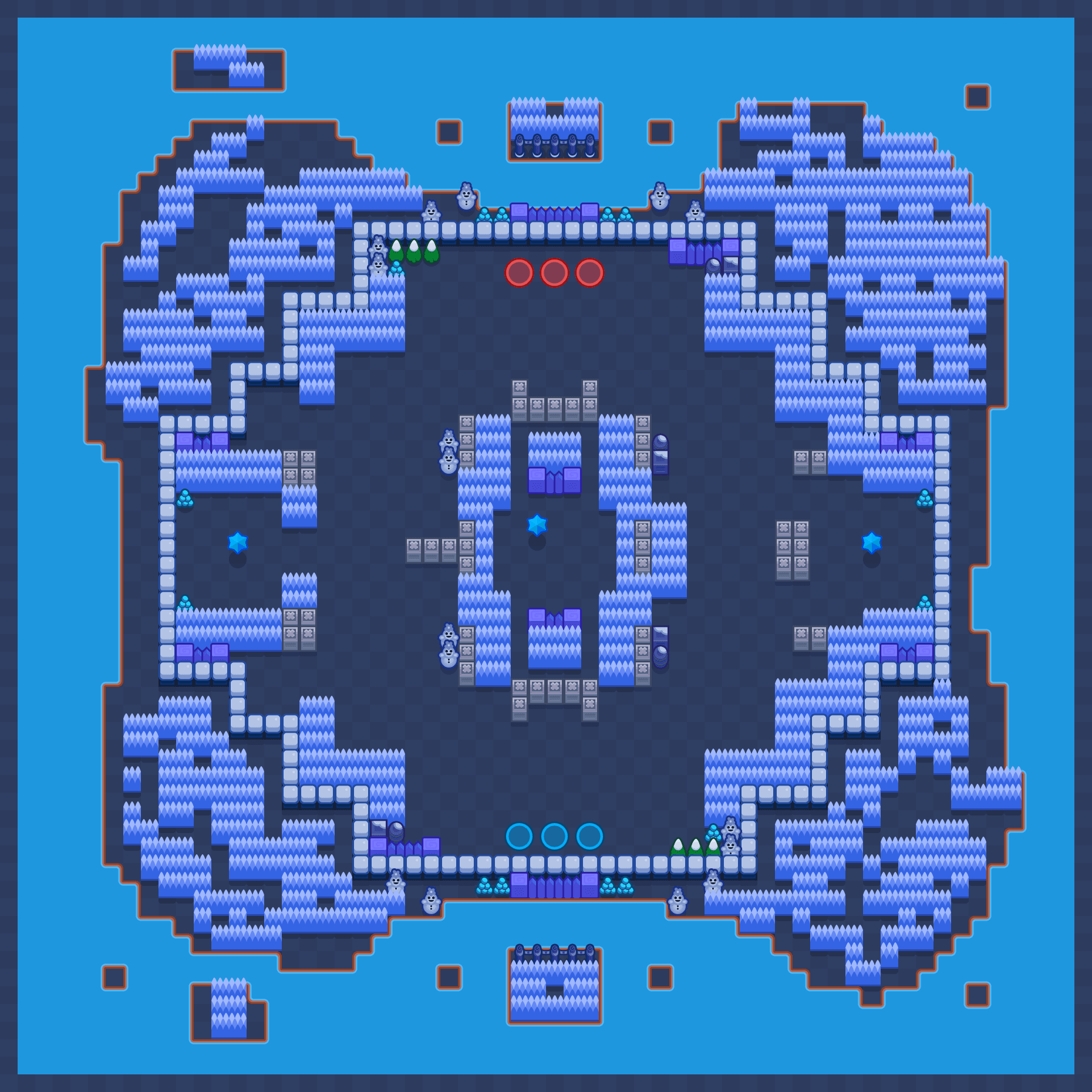 Knockout Grounds Brawl Stars map