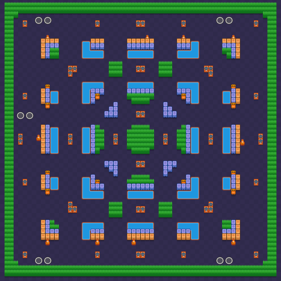 Tarkka-ampujan paratiisi Brawl Stars map