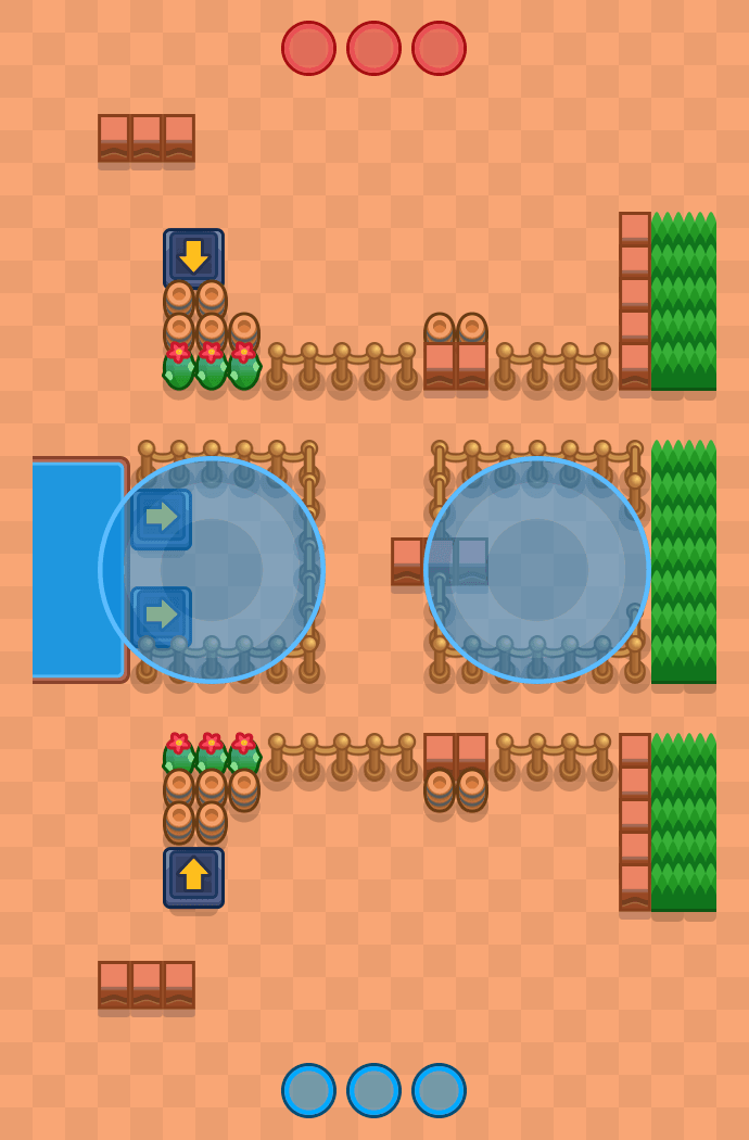 Massiivinen hyökkäys Brawl Stars map