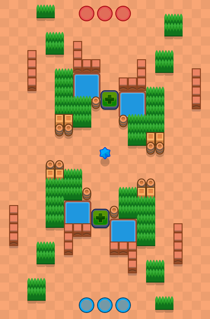 Mossy Crossing Brawl Stars map