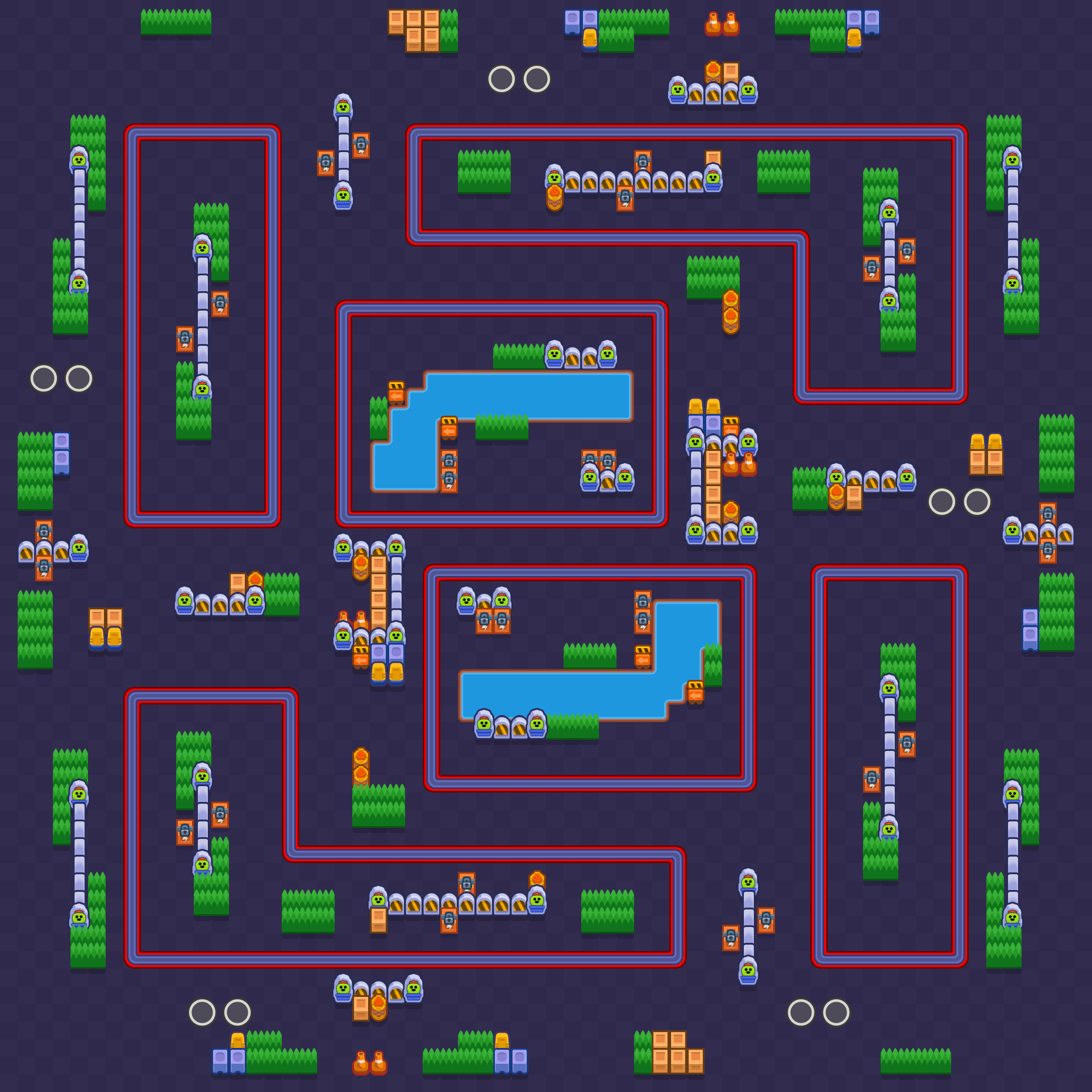 Pohjoispuiston asema Brawl Stars map