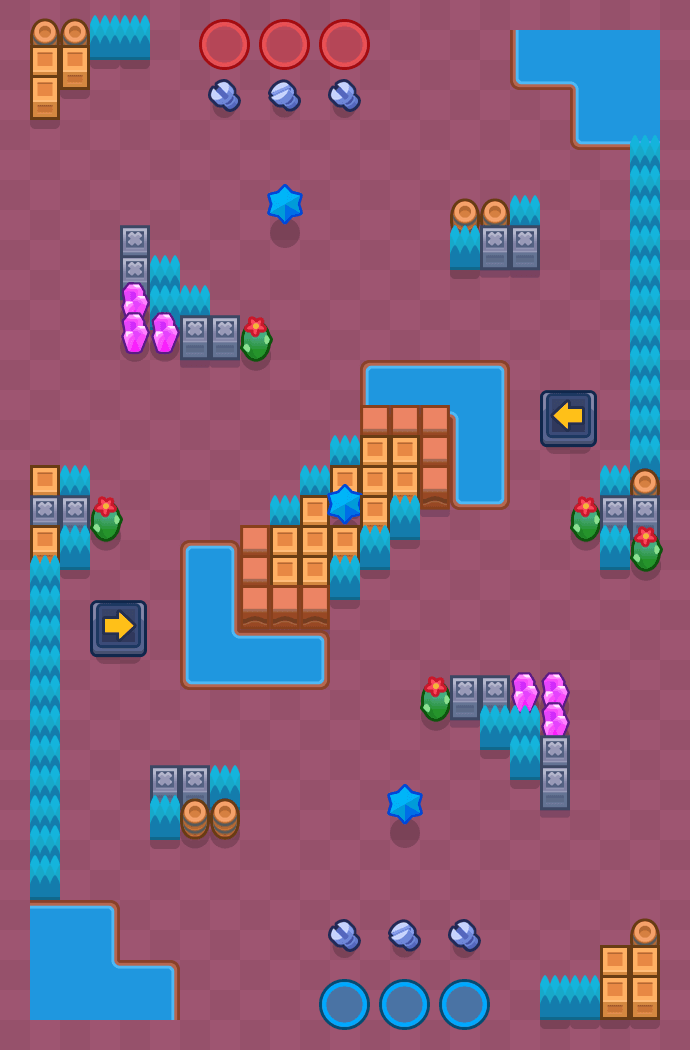 Reverse Crossing Brawl Stars map