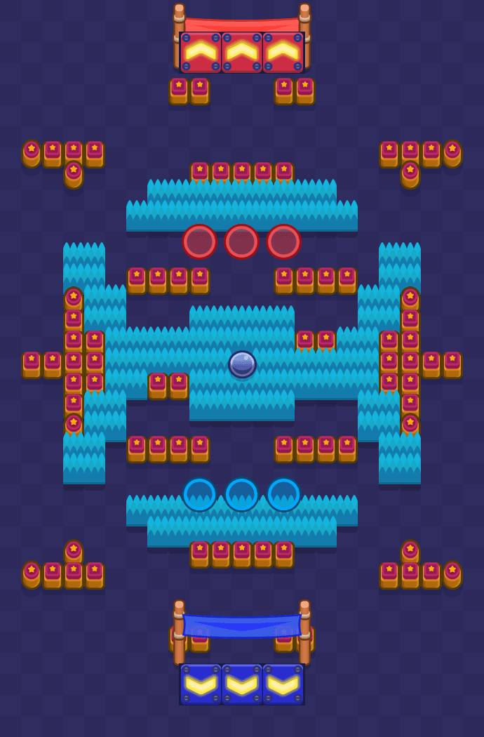 Sneaky Fields Brawl Stars map