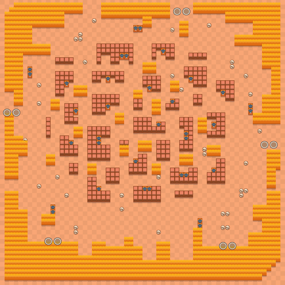 Stormy Plains Brawl Stars map