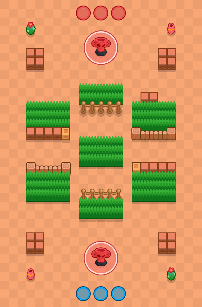 Straight Up Racket Brawl Stars map