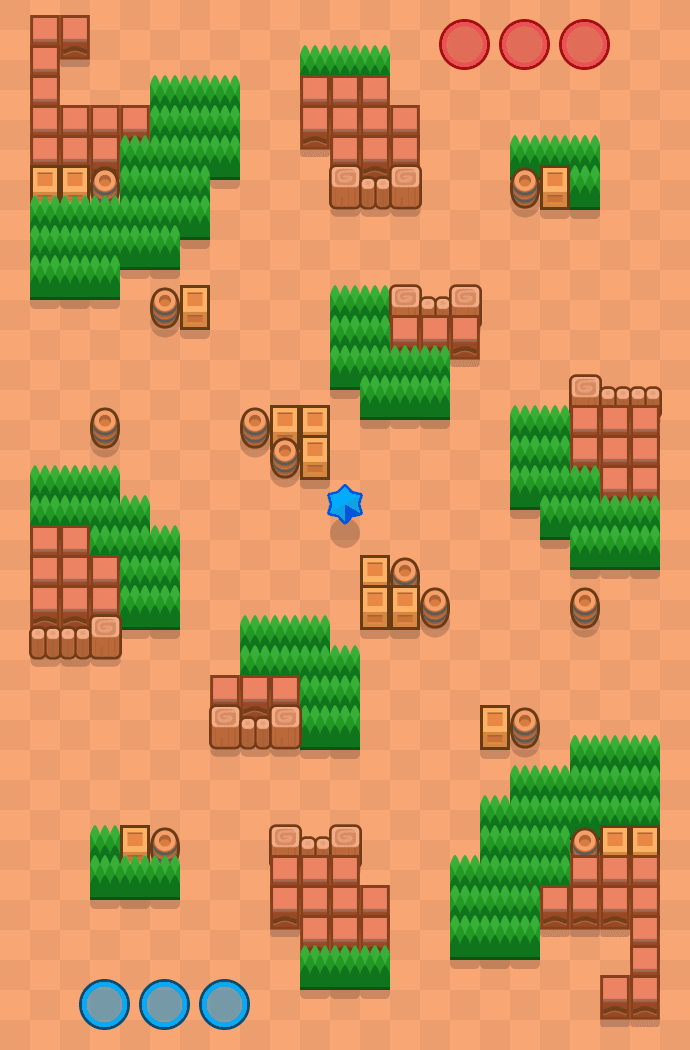 Sunset Spar Brawl Stars map