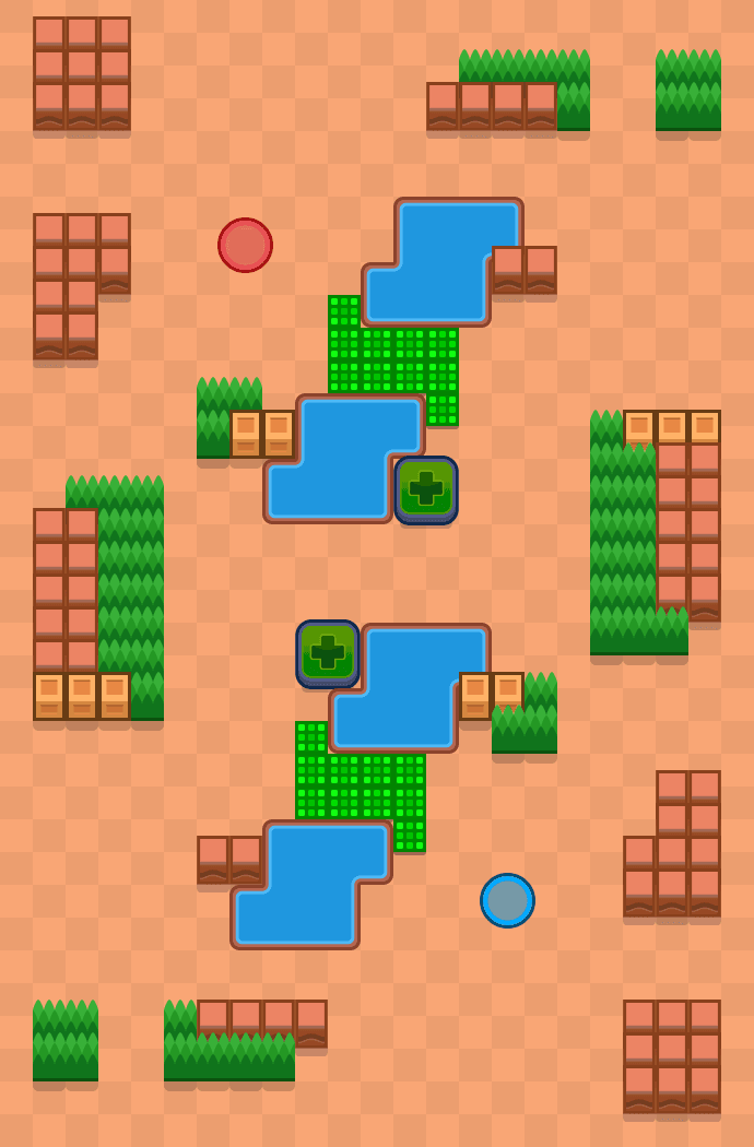 Swimming Skills Brawl Stars map