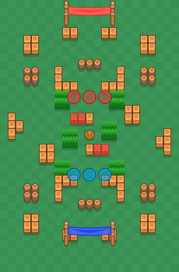Triple Dribble Brawl Stars map