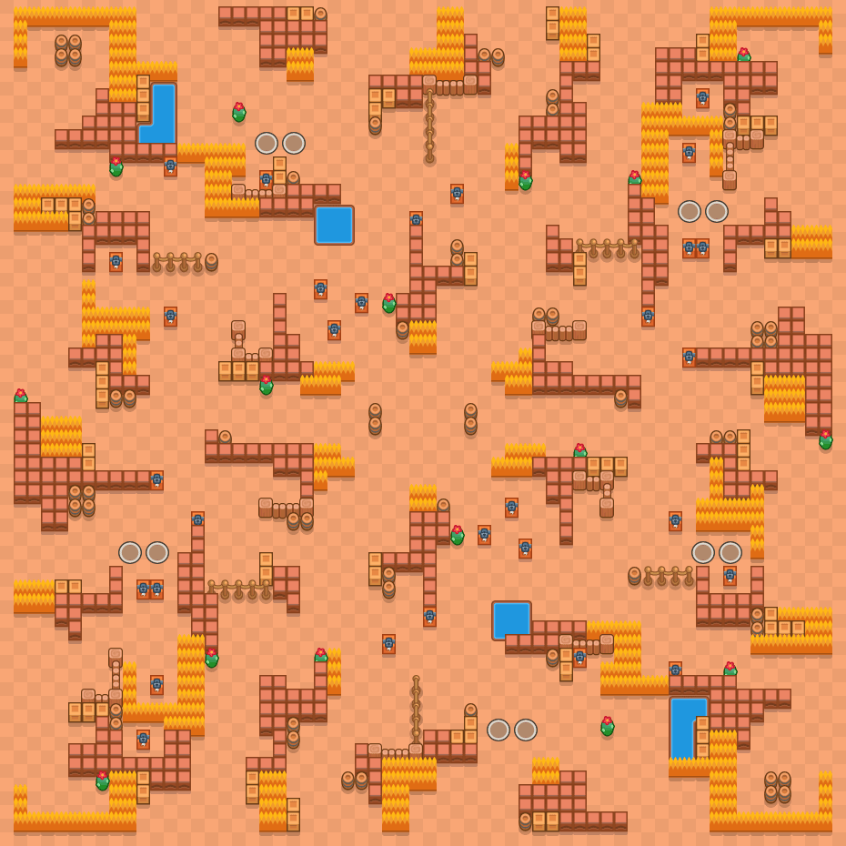 Voittajien laakso Brawl Stars map